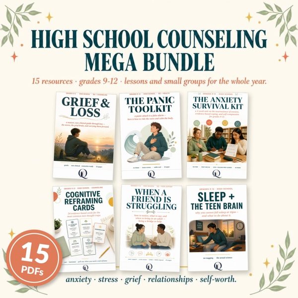 High School Counseling Mega Bundle: 15 resource covers