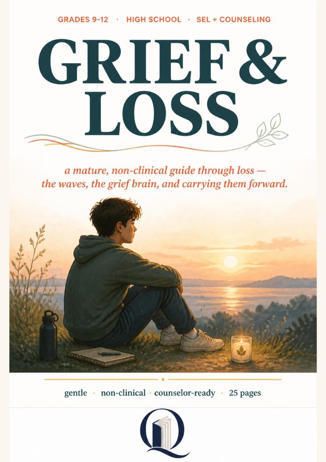 Cover: Grief and Loss, high school